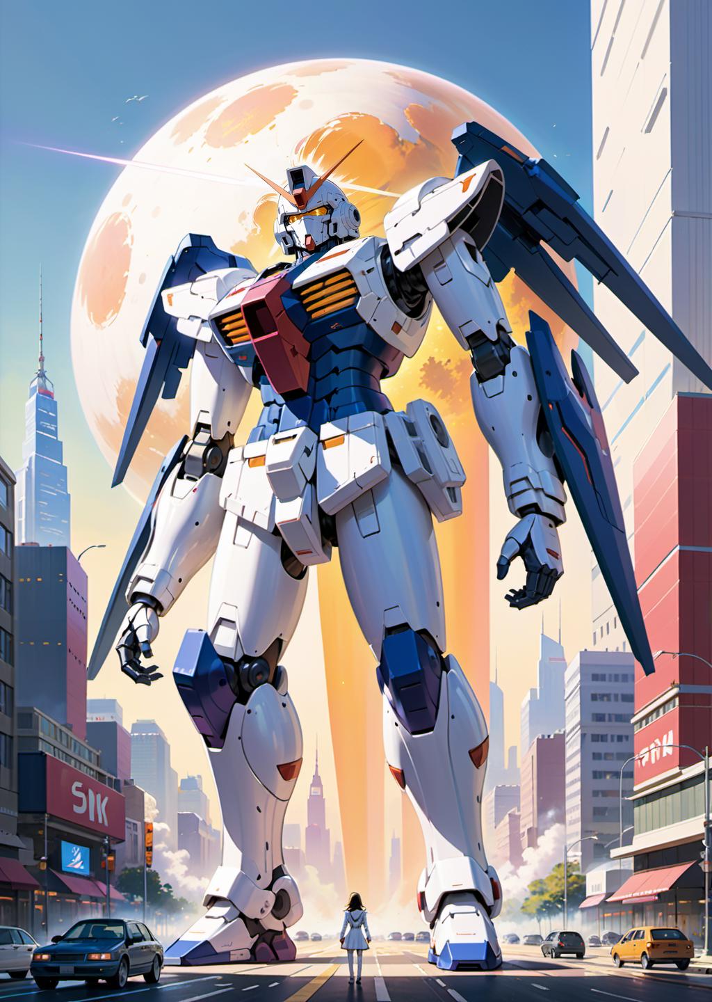 reproductionSDXL_v60 - ai art image - head of the Turn A Gundam I - Diffus